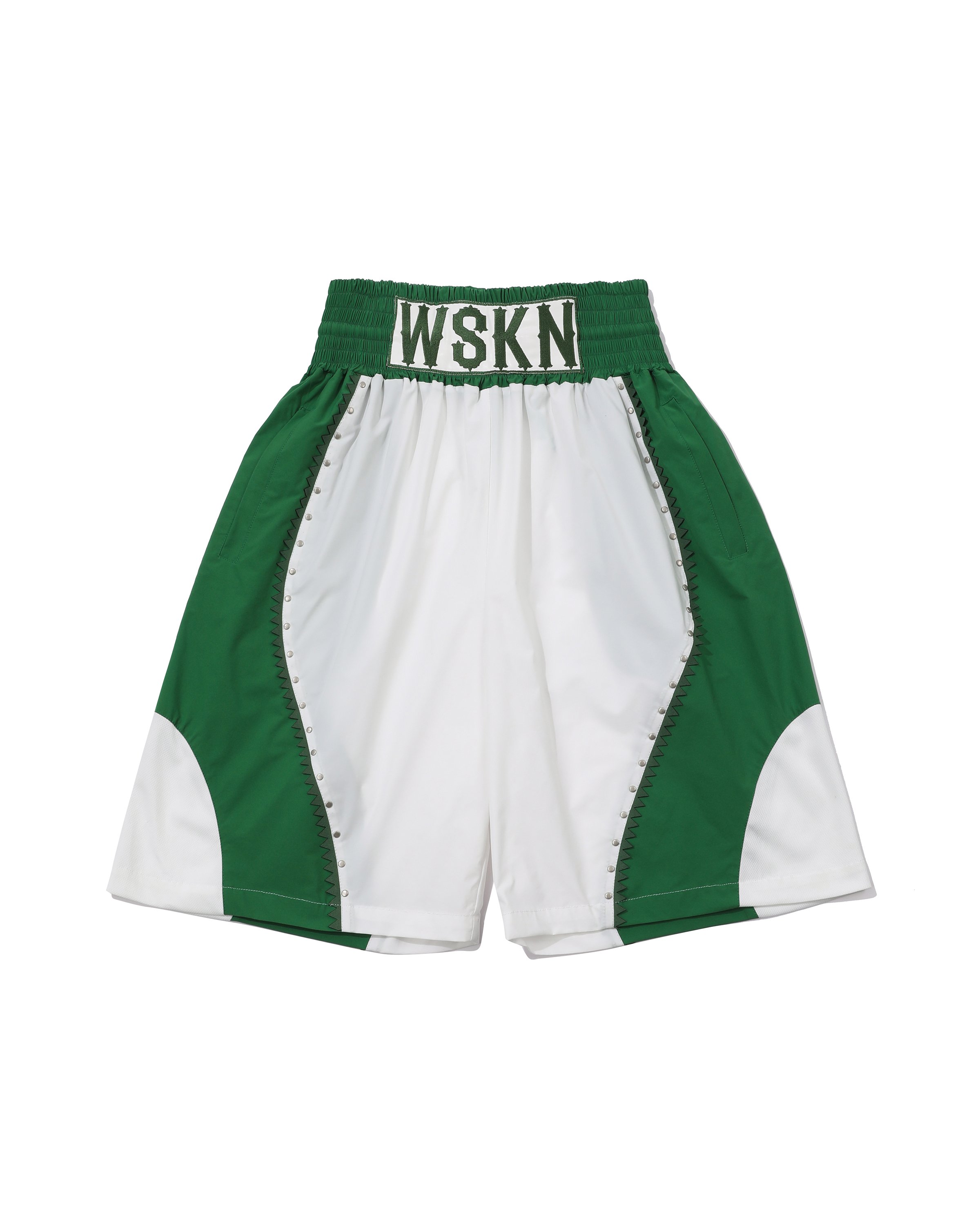 SAWTOOTH LINE BOXING SHORTS(GREEN)